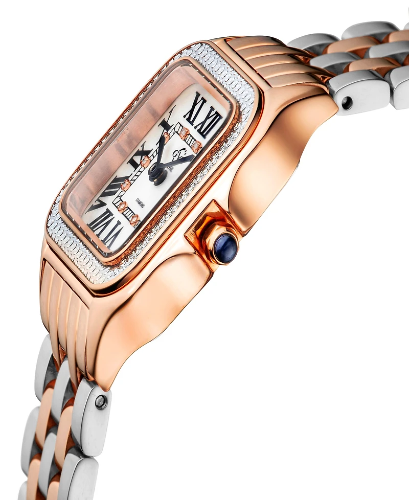 GV2 by Gevril Women's Milan Two-Tone Stainless Steel Watch 27.5mm