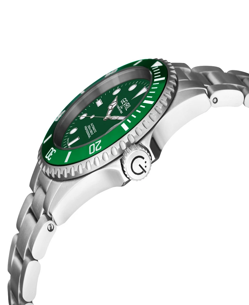 Gevril Men's Wallstreet Silver-Tone Stainless Steel Watch 43mm