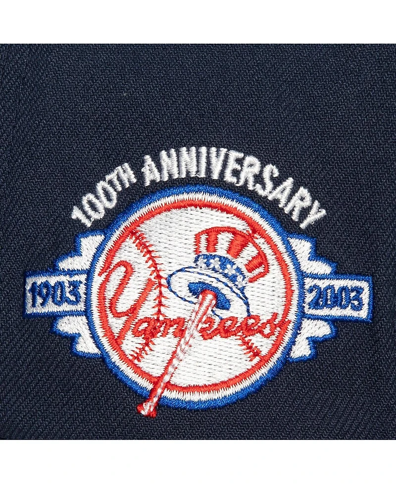 Men's Mitchell & Ness Navy, Gray New York Yankees Bases Loaded Fitted Hat