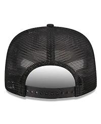 Men's New Era Black Chicago Cubs Street Team A-Frame Trucker 9FIFTY Snapback Hat