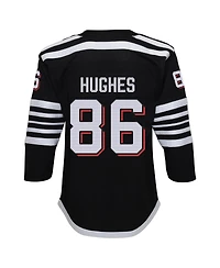 Big Boys Jack Hughes Black New Jersey Devils Alternate Replica Player
