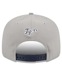 Men's New Era Gray, Navy Detroit Tigers Band 9FIFTY Snapback Hat