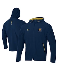 Men's Under Armour Navy Notre Dame Fighting Irish Unstoppable Raglan Full-Zip Jacket