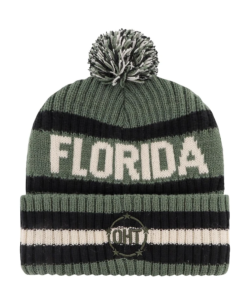 Men's '47 Brand Green Florida Gators Oht Military-Inspired Appreciation Bering Cuffed Knit Hat with Pom