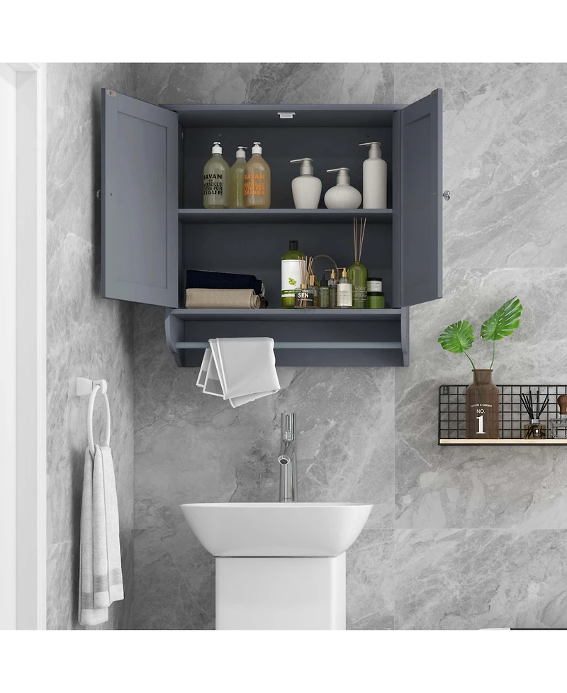 Wall Mounted Bathroom Medicine Cabinet Storage Cupboard