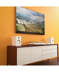 Kanto Tuk Premium Powered Bookshelf Speakers with Headphone Out, Usb Dac, Dedicated Phono Pre-amp, & Bluetooth - Pair