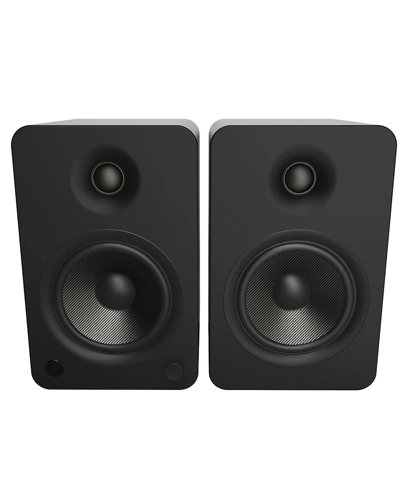 Kanto YU6 Powered Bookshelf Speakers with SE6 Elevated Desktop Speaker Stands