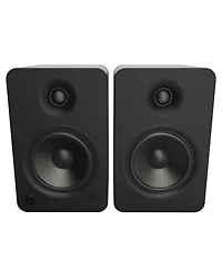 Kanto YU6 Powered Bookshelf Speakers with SE6 Elevated Desktop Speaker Stands
