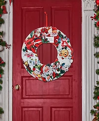 Mr. Christmas 18" Wooden Wreath Vintage-Like Santa Claus
