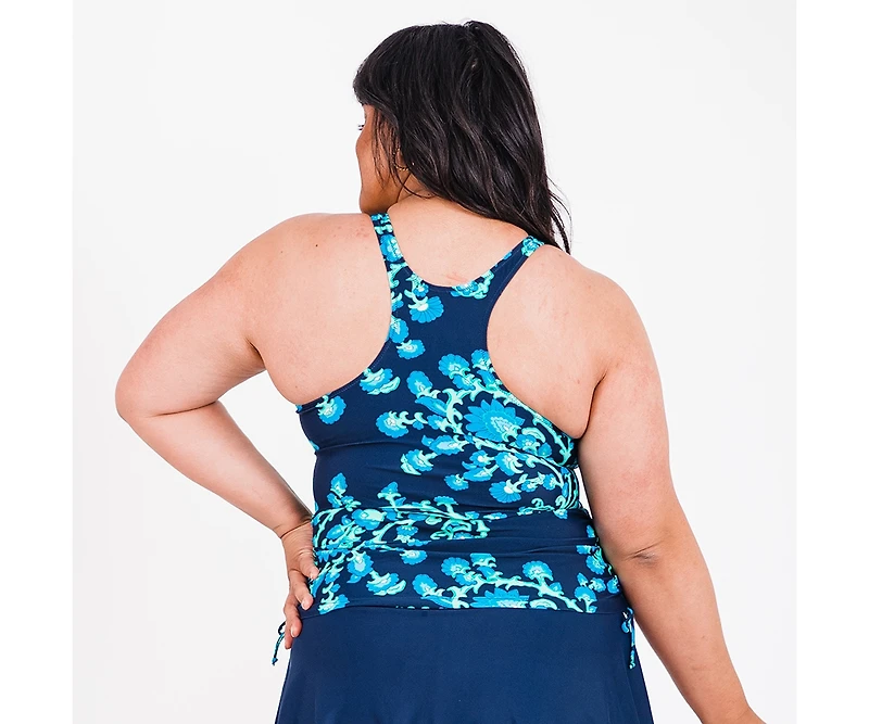 Calypsa Plus Maya Tankini Swim Top With Removable Cups