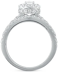 Diamond Oval Halo Bridal Set (2 ct. t.w.) in 14k White Gold