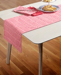 kate spade new york the Loop Joy Dot Reversible Table Runner