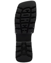 Coach Women's Florence "C" Lug-Sole Slip-On Slide Flat Sandals