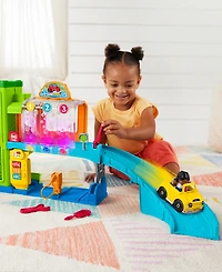 Fisher Price Little People Light-Up Learning Garage Toddler Playset
