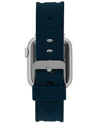 Vince Camuto Men's Blue Premium Silicone Band Compatible with 42mm, 44mm, 45mm, Ultra, Ultra2 Apple Watch