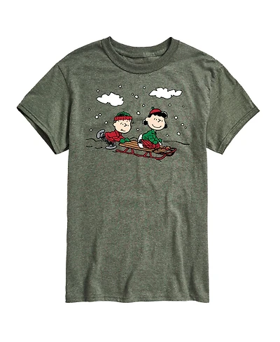 Airwaves Men's Peanuts Holidays Short Sleeve T-shirt