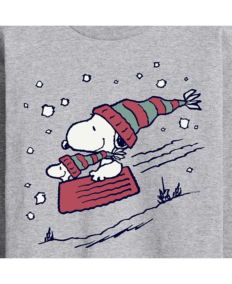 Airwaves Men's Peanuts Holidays Long Sleeve T-shirt