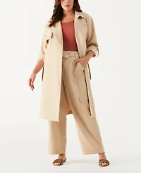 Ella Rafaella Plus Size Wide Leg Cargo Pants