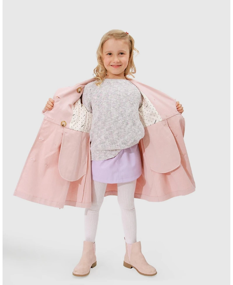 Belle & Bloom Child Girls Miss Sunshine Trench Coat