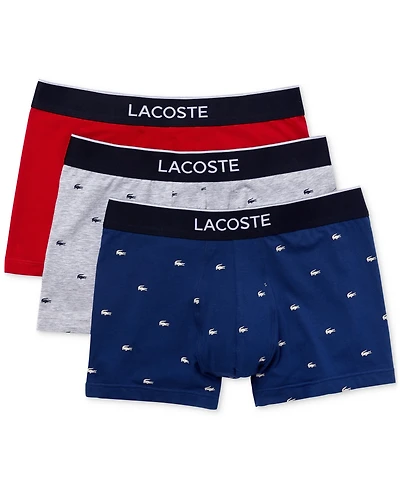 Lactose Men's 3-Pack Lifestyle All Over Print Trunks