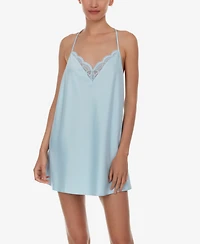 Flora by Nikrooz Kit Matte Heart Lace Chemise Lingerie Nightgown