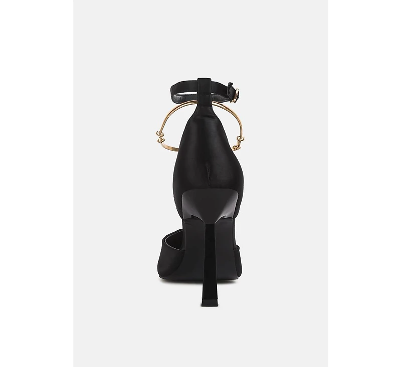 Hobnob Anklet Embellishment Stiletto Women's Sandals