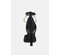 Hobnob Anklet Embellishment Stiletto Women's Sandals
