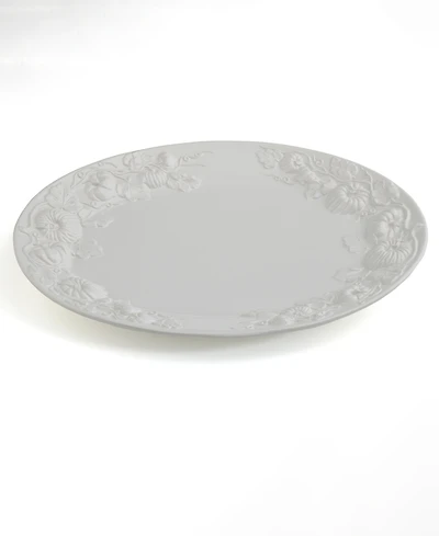 Euro Ceramica Pumpkin Leaf Oval Platter, 20"