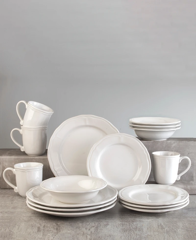 Euro Ceramica Siena 16 Pc. Dinnerware Set, Service for 4