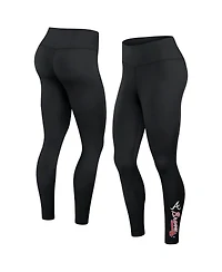 Women's Fanatics Black Atlanta Braves Wordmark Stack Leggings