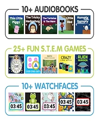 Playzoom V3 Girls Pink Silicone Smartwatch 42mm Gift Set