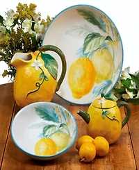 Certified International Citron 3-d Lemon Teapot