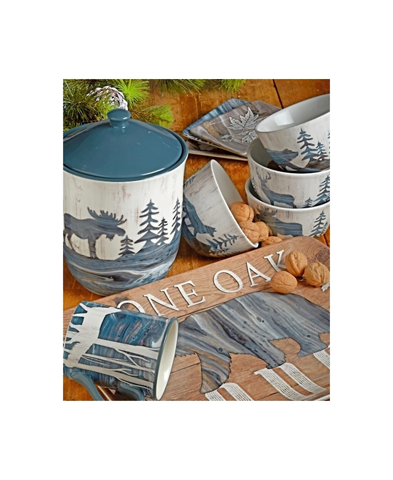 Certified International Fluidity Lodge Square Platter