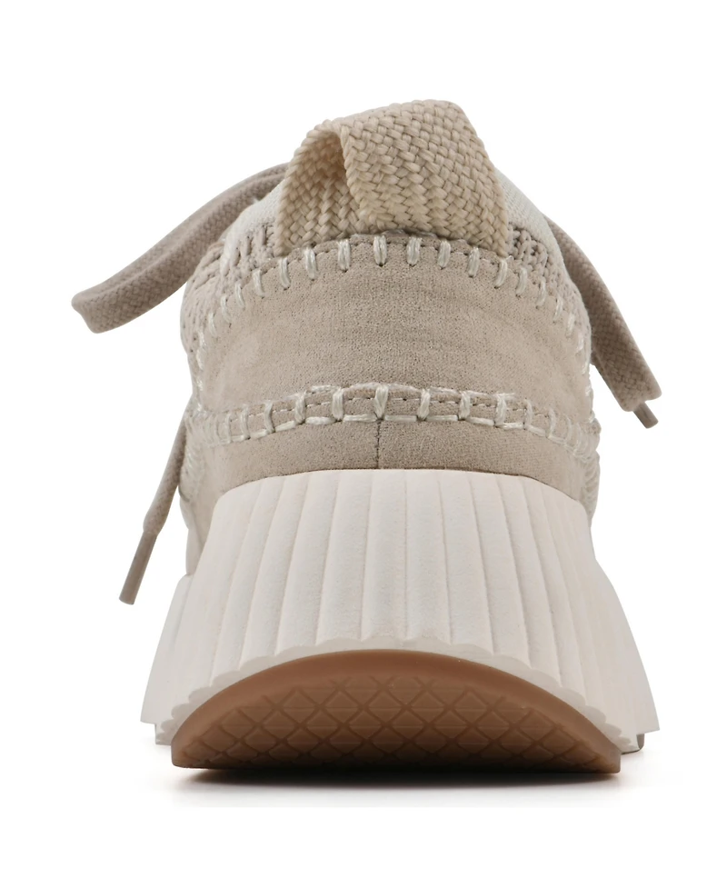 White Mountain Women's Dynastic Lace Up Platform Sneakers