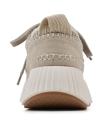White Mountain Women's Dynastic Lace Up Platform Sneakers