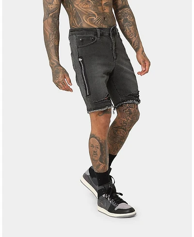 Saint Morta Mens Codex Denim Shorts