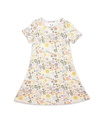 Bellabu Bear Toddler| Child Girls Fall Floral Short Sleeve Dress