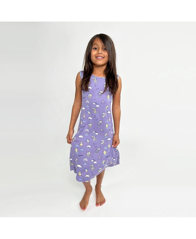 Bellabu Bear Toddler |Child Girls Rainbow Bear Dress