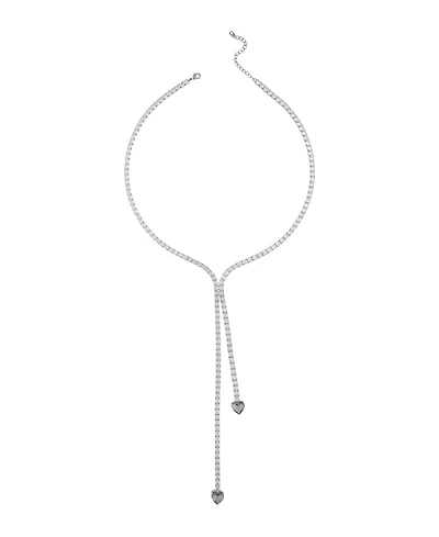 Heymaeve 18K Platinum Plated Brass lariat Necklace