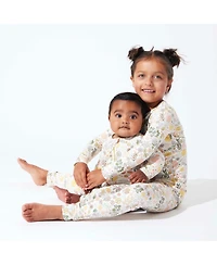 Bellabu Bear Toddler| Child Girls Fall Floral Set of 2 Piece Pajamas
