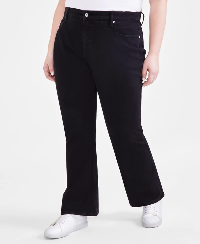 Style & Co Plus Mid-Rise Curvy Bootcut Jeans, Exclusively at Macy's