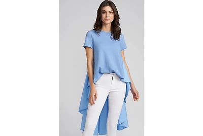Caldwell Collection Women's Piper High Low Short Sleeve Top
