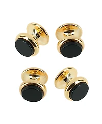 Trafalgar Sutton Tuxedo Stud Set Genuine Onyx (4 piece set)