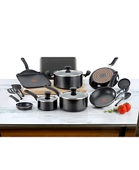 T-Fal Culinaire 16-Piece Nonstick Aluminum Cookware Set
