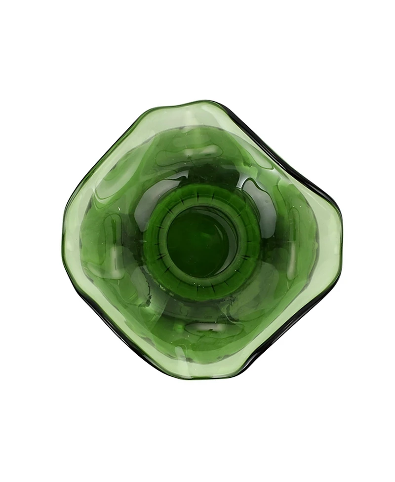 Hibiscus Glass Medium Fluted Vase