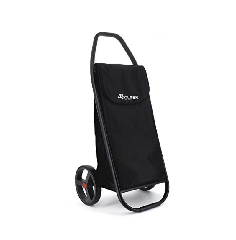 Rolser Com Mf Black Tube 2 Big Wheel Shopping Trolley