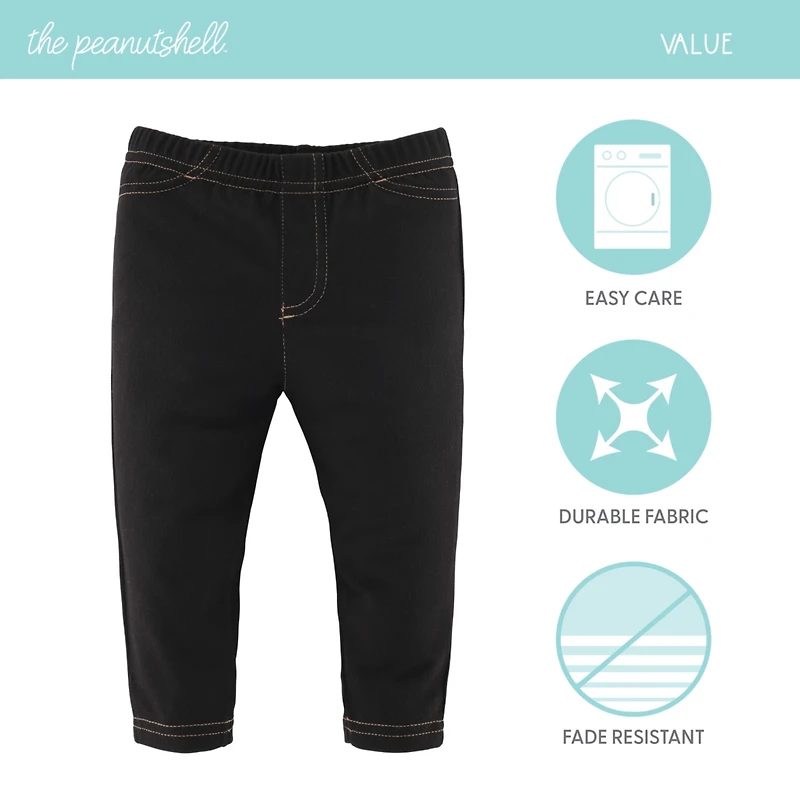 The Peanutshell Baby Jeggings for Boys and Girls, 4-Pack