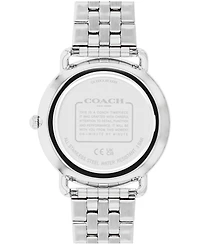Coach Men's Elliot Silver-Tone Stainless Steel Bracelet Watch 40mm