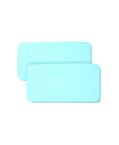 BreathableBaby All-in-One Fitted Sheet & Waterproof Cover for 33" x 15" Bassinet Mattress (2-Pack)