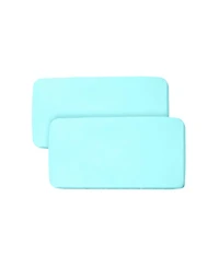 BreathableBaby All-in-One Fitted Sheet & Waterproof Cover for 33" x 15" Bassinet Mattress (2-Pack)